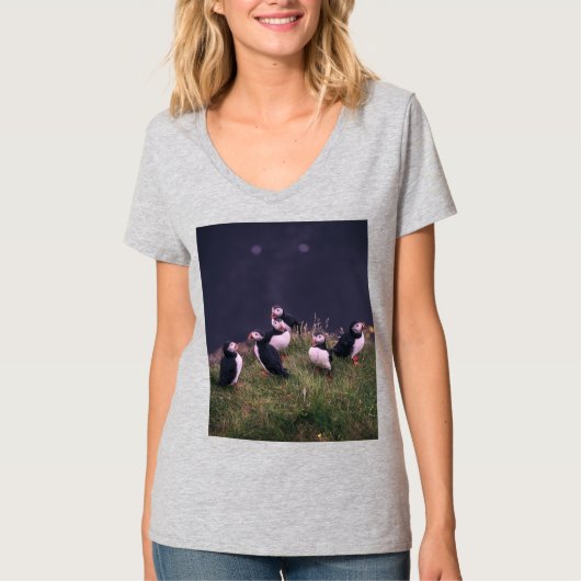 Atlantic Puffins T-shirt (Voorkant)