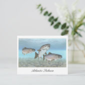 Atlantic Salmon Painting Briefkaart (Staand voorkant)