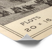 Atlantic Uitzicht Cemetery, Squan Village, NJ Poster (Hoek)