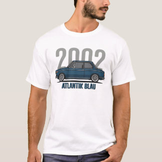 Atlantik Blau BMW 2002 Illustratie | Klassieker T-shirt