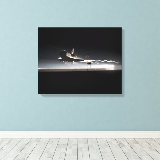 Atlantis Afscheid Landing Canvas Print (Insitu (Houten vloer))