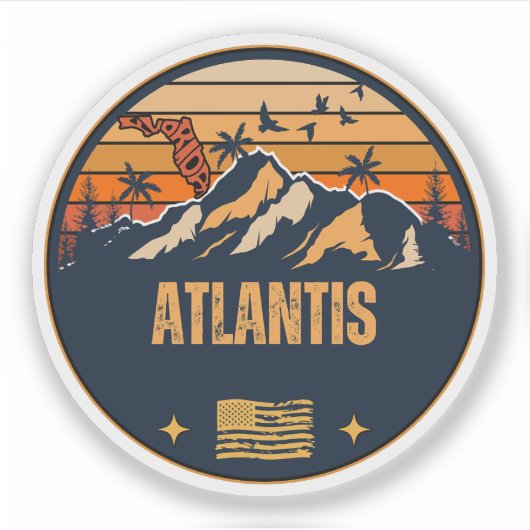 Atlantis, Florida Sticker (Voorkant)