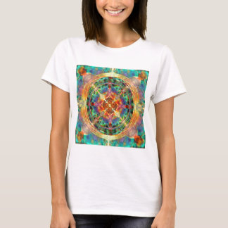 Atlantis geïnspireerde Rainbow Mandala T-shirt