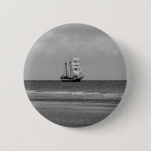 Atlantis Sailing Ship Ronde Button 5,7 Cm
