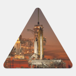 Atlantis Space Shuttle start NASA Driehoek Sticker