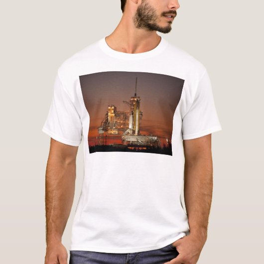 Atlantis Space Shuttle start NASA T-shirt (Voorkant)