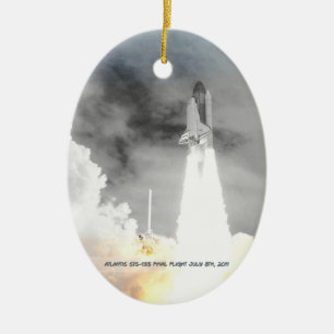 Atlantis Space Shuttle STS-135 Laatste vlucht Keramisch Ornament
