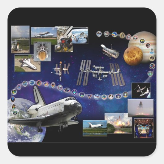 Atlantis Tribute Vierkante Sticker (Voorkant)