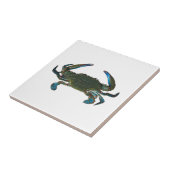 Atlantische blauwe krab Logo Tegeltje (Zijkant)