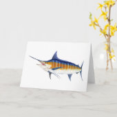 Atlantische blauwe marlijn kaart (Gele Bloem)