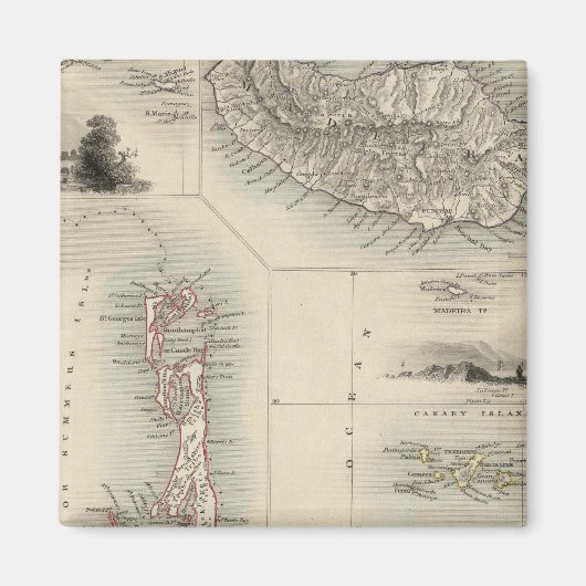 Atlantische eilanden magneet (Voorkant)