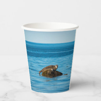Atlantische havenzeehond papieren bekers