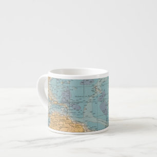 Atlantische kaart espresso kop