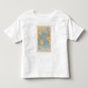 Atlantische kaart kinder shirts