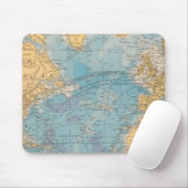 Atlantische kaart muismat (Met muis)