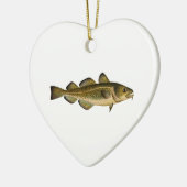 Atlantische kabeljauw keramisch ornament (Links)