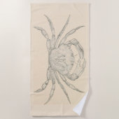 atlantische krab strandlaken (Voorkant)