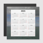 Atlantische Oceaan 2023 Magnetische Kalender (Voorkant / Achterkant)