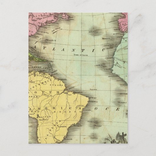 Atlantische Oceaan 4 Briefkaart (Voorkant)