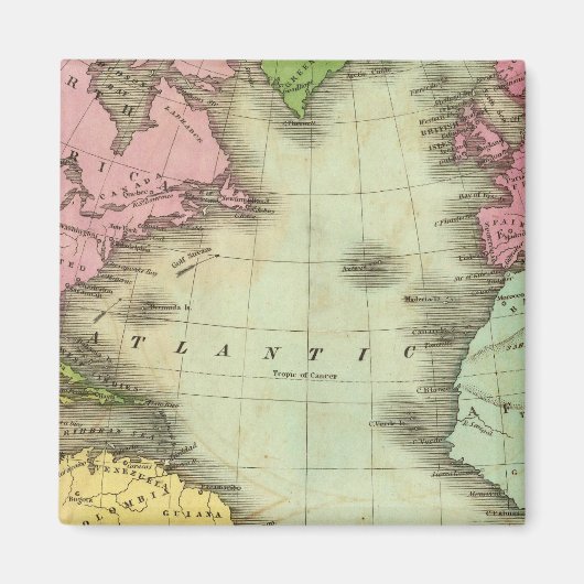 Atlantische Oceaan 4 Magneet (Voorkant)