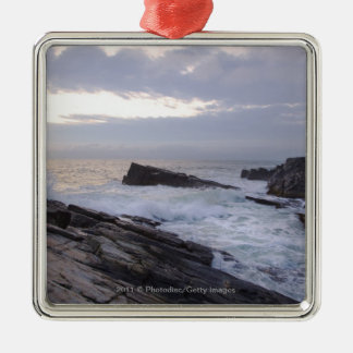 Atlantische Oceaan op zonsopgang in Maine Metalen Ornament