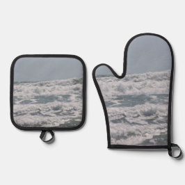 Atlantische Oceaan Ovenwant & Pannenlap Set