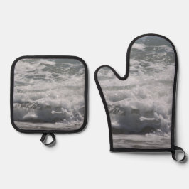 Atlantische Oceaan Ovenwant & Pannenlap Set