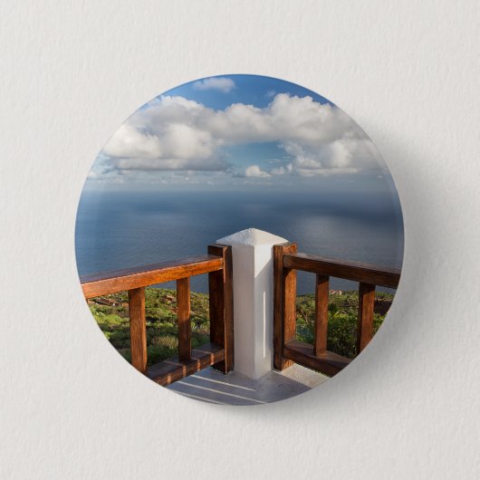 Atlantische Oceaan Ronde Button 5,7 Cm (Voorkant)
