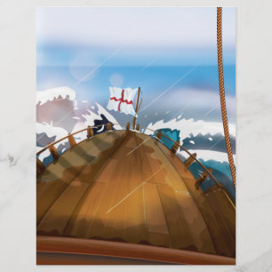 Atlantische Oceaan Storm Schip