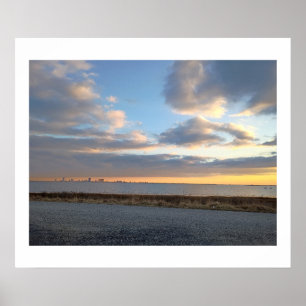 Atlantische Oceaan Zonsondergang Poster