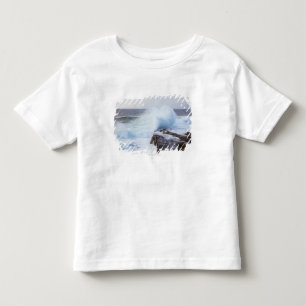 Atlantische oceaangolven kruipen de kust van Maine Kinder Shirts