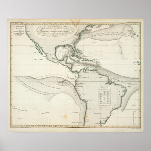 Atlantische oceaanstroom poster