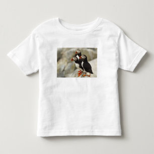 Atlantische papegaaiduikers op Machias Seal Island Kinder Shirts