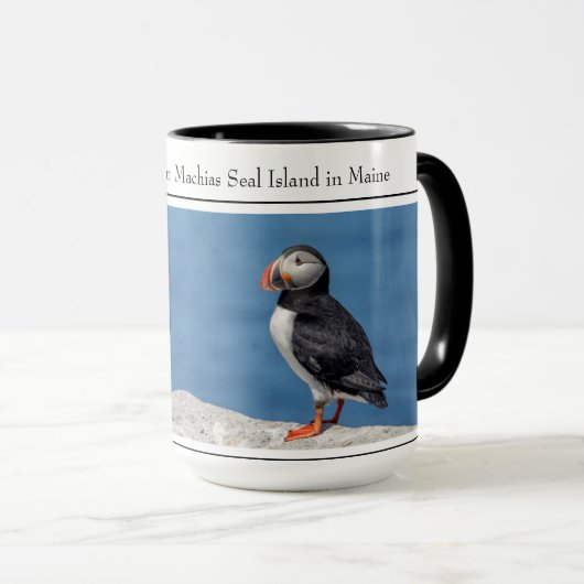 Atlantische Puffins Coffee-Mok Mok (Voorkant rechts)