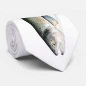 Atlantische zalmvis stropdas (Opgerold)