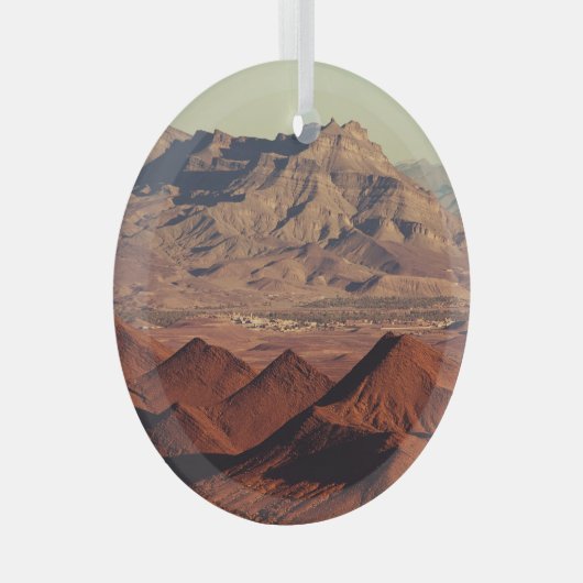 Atlas berglandschappen Marokko landschap Glas Ornament (Voorkant Rechts)