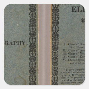 Atlas bij Worcester's epitome Vierkante Sticker