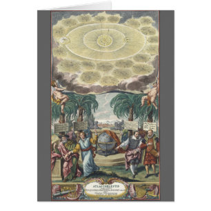 Atlas Coelestis de Doppelmaier, Astronomie Vintage