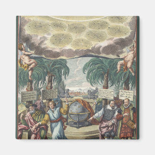 Atlas Coelestis van Doppelmaier,  astronomie Magneet