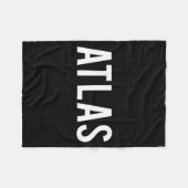 Atlas - Cool New Funny Name Fan Gift Tee  Fleece Deken (Voorkant (Horizontaal))