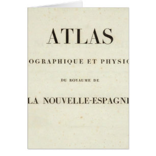 Atlas du titre géographique et physique du demi-t