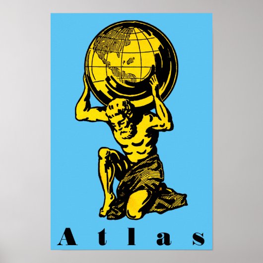 Atlas grec Mythologie Inspiration Poster (Devant)