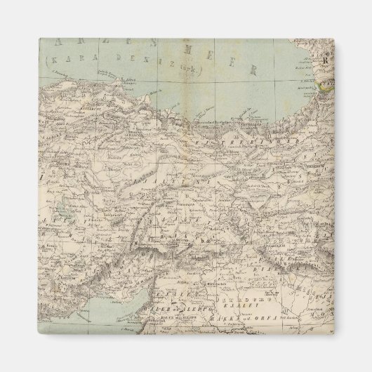 Atlas-kaart van Turkije Magneet (Voorkant)