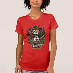 Atlas Leeuwen Dima Maghrib Marokko Voetbal Fan T-s T-shirt