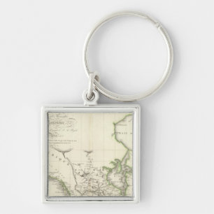 Atlas Map Noord-Amerika Sleutelhanger