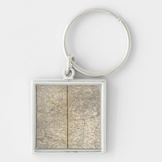 Atlas Map Oostenrijk Sleutelhanger (Voorkant)