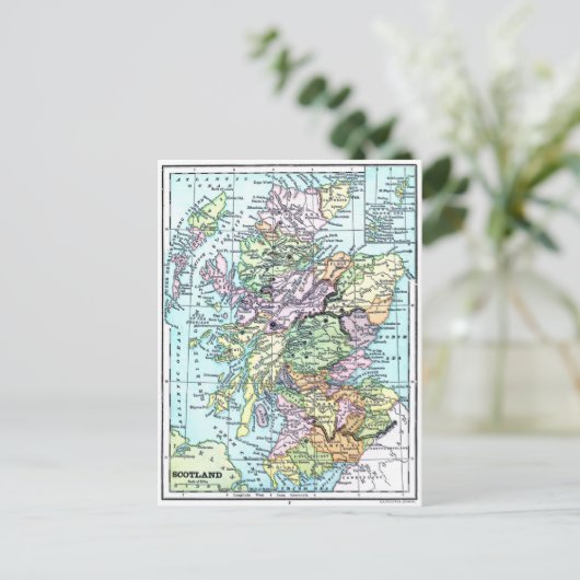 Atlas Map - Schotland Briefkaart (Staand voorkant)