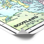 Atlas Map - Schotland Poster (Hoek)