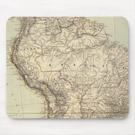 Atlas Map Zuid-Amerika Muismat (Voorkant)