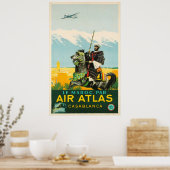 Atlas Maroc Casablanca Adv Poster (Keuken)
